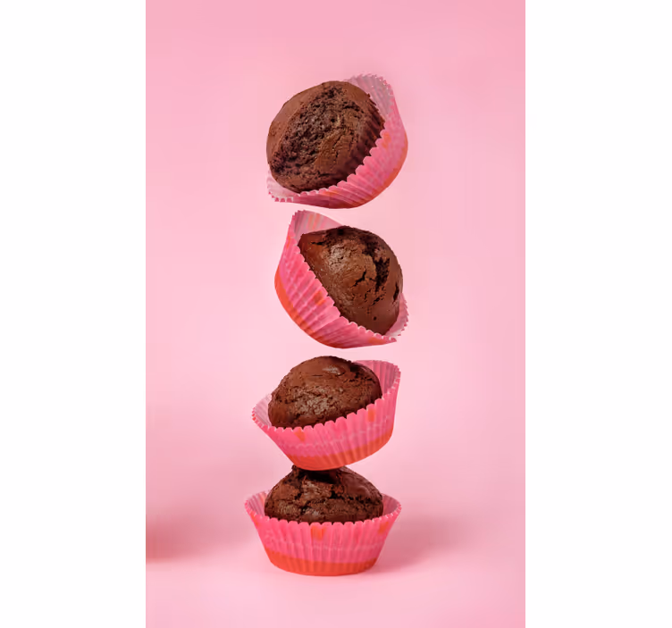 Rolo zavesa za kuhinjo čokoladni cupcake - TenStickers