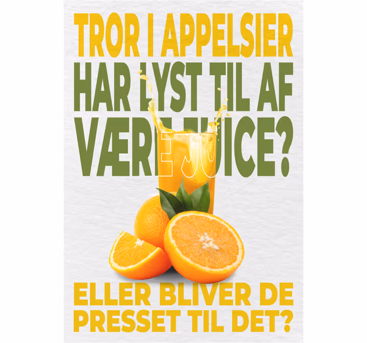 Rolo zavesa za kuhinjo pomaranče želijo sok? - TenStickers