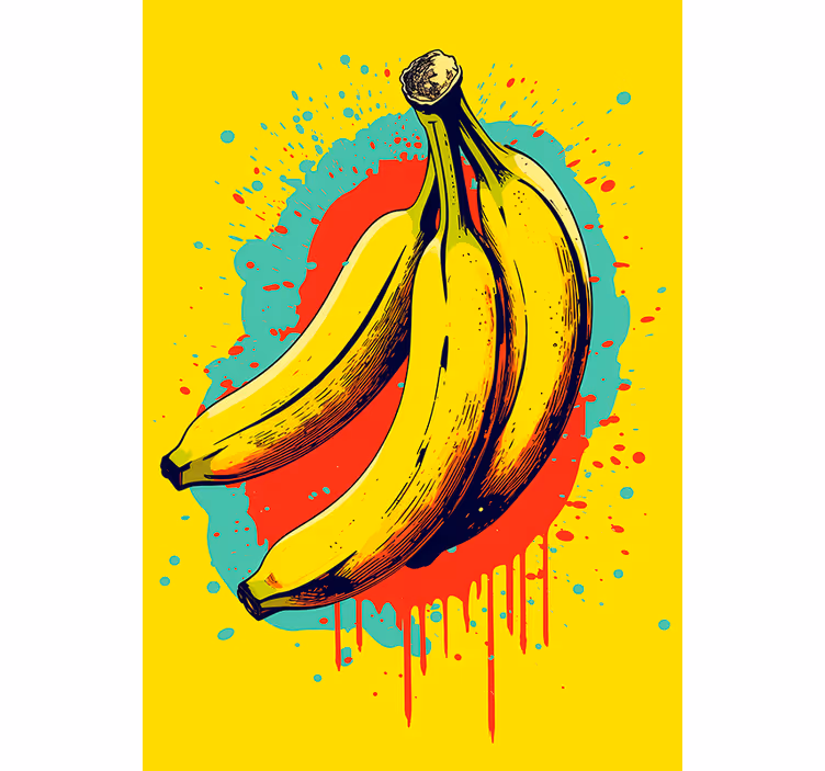 Rolo zavesa za kuhinjo tri banane - TenStickers
