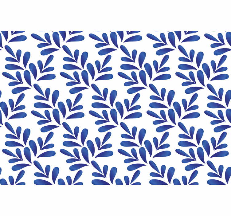 Modri senčniki za okna modra porcelanasta posoda - TenStickers