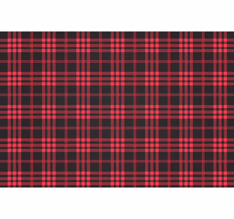 Rdeč rolo zavesa božični tartan vzorec - TenStickers