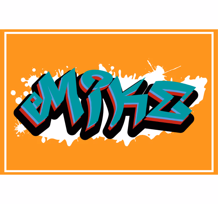 Oranžna rolo zavesa kralj divjega sloga - TenStickers