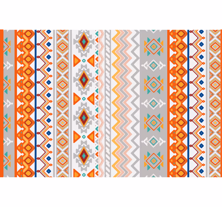 Oranžna rolo zavesa v boho stilu - TenStickers