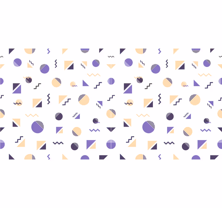 Rolo zavesa za spalnico v barvitih geometrijskih oblikah - TenStickers