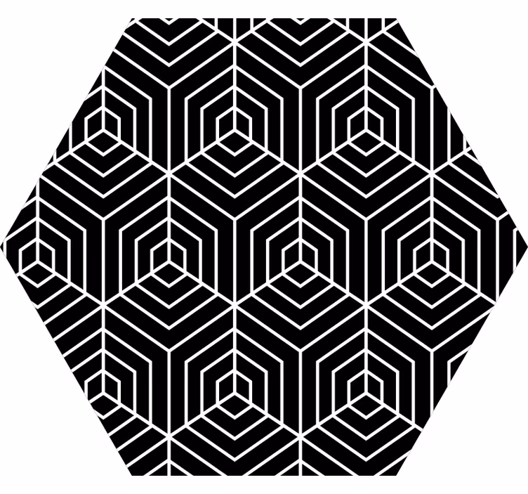 Rolo zavesa za spalnico s hexagonalnim vzorcem - TenStickers