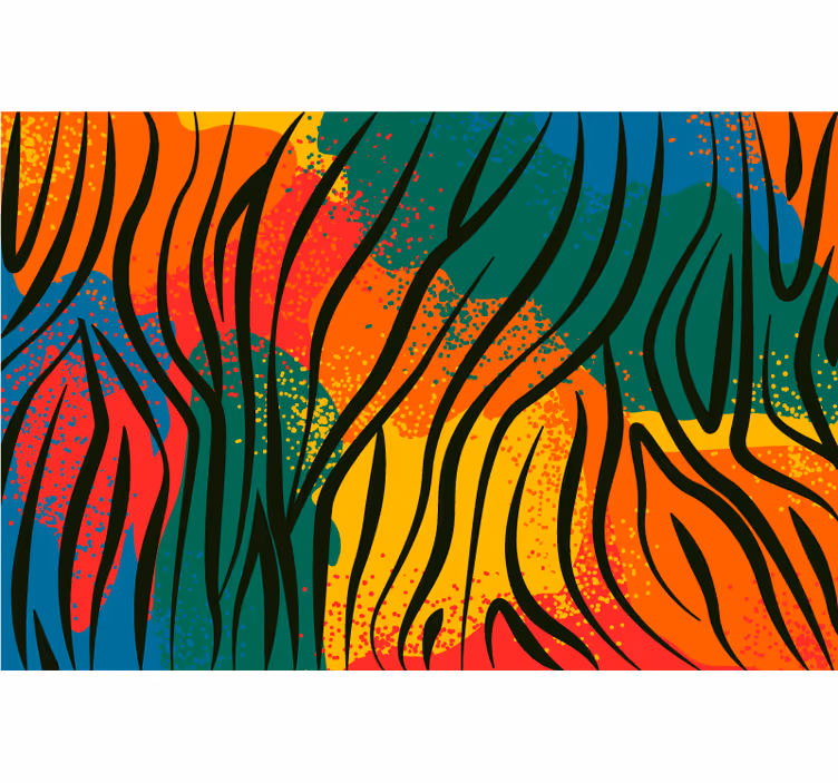 Rolo zavesa za spalnico v motivu afriških živali - TenStickers