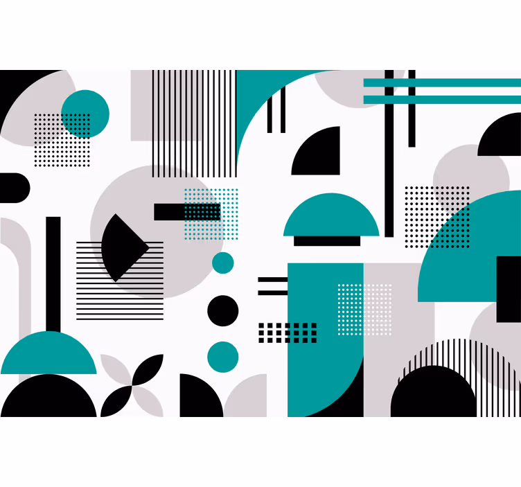 Rolo zavesa za spalnico moderni geometrijski vzorci - TenStickers