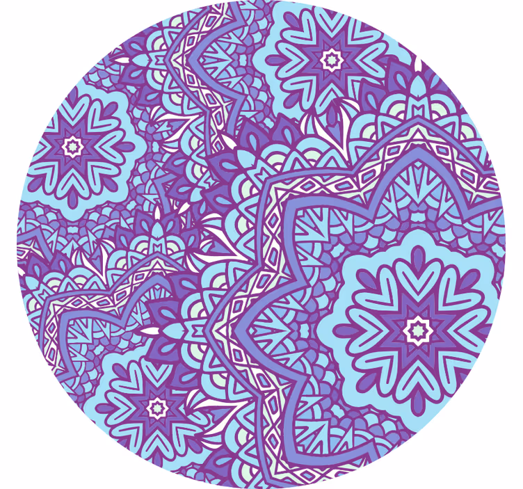 Rolo zavesa za spalnico modra in vijolična mandala - TenStickers