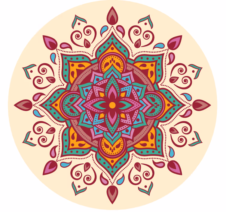 Rolo zavesa za spalnico rožnata mandala - TenStickers
