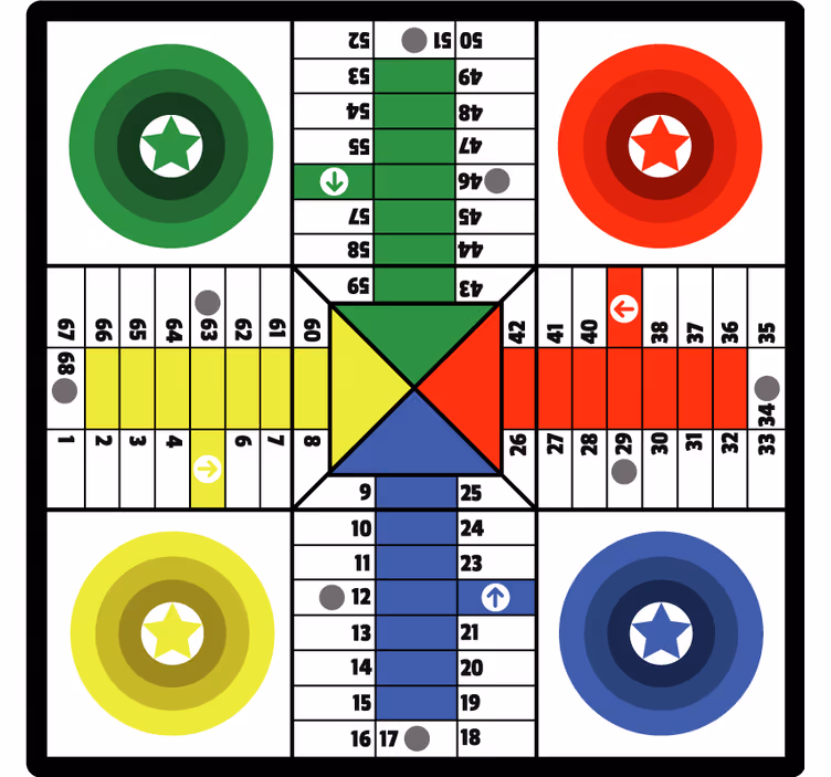 Otroška rolo senčila parchis hiša - TenStickers