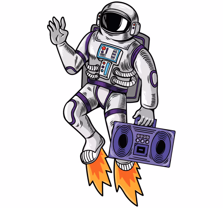 Rolo zavesa za najstnika kozmični zvok - TenStickers