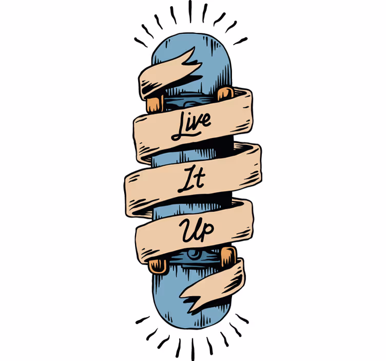 Rolo zavesa za najstnika z motivom skateboarda - TenStickers