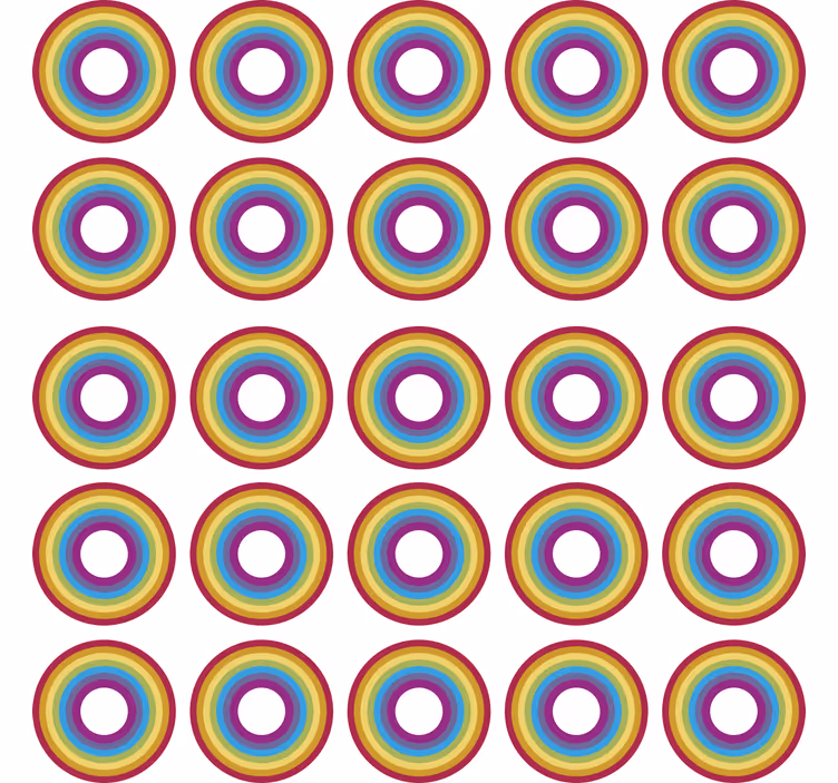 Rolo zavesa za najstnika geometrijski mavrični vzorci - TenStickers