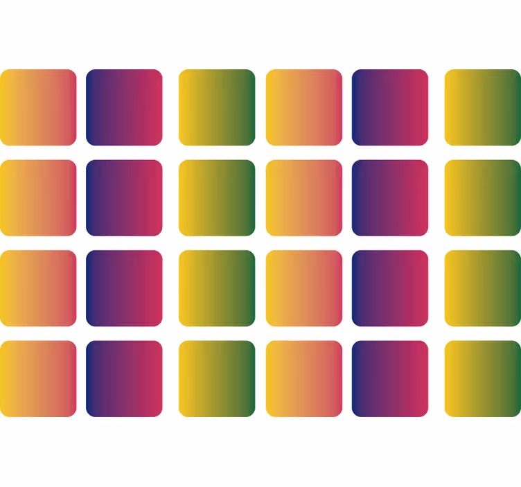 Rolo zavesa za najstnika geometrijski kvadrati mavrica - TenStickers