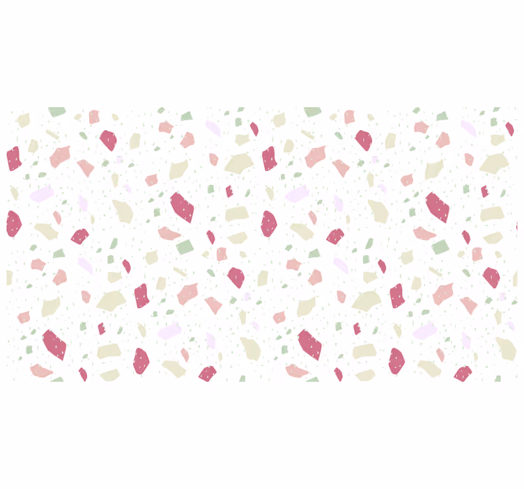 Bela rolo zavesa pastelni nepravilni terrazzo - TenStickers