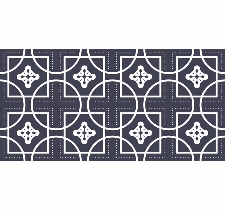 črni roloji s ploščicami v geometrijskih oblikah - TenStickers