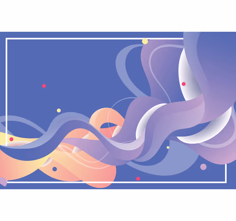Rolo zavesa za kopalnico umetnost gradient valov - TenStickers
