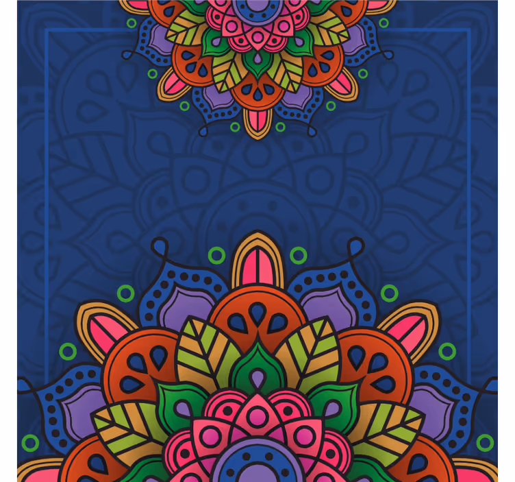 Rolo zavesa za pisarno mandala risba - TenStickers