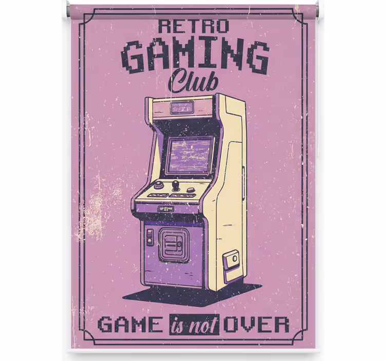 Rolo zavesa za najstnika retro gamerski klub - TenStickers