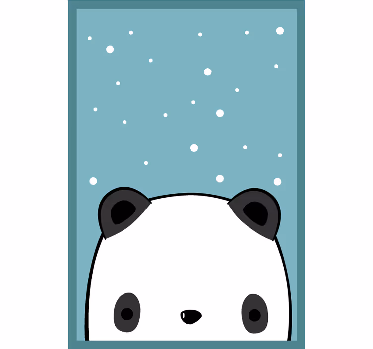Zabavno senčilo ljubka panda - TenStickers