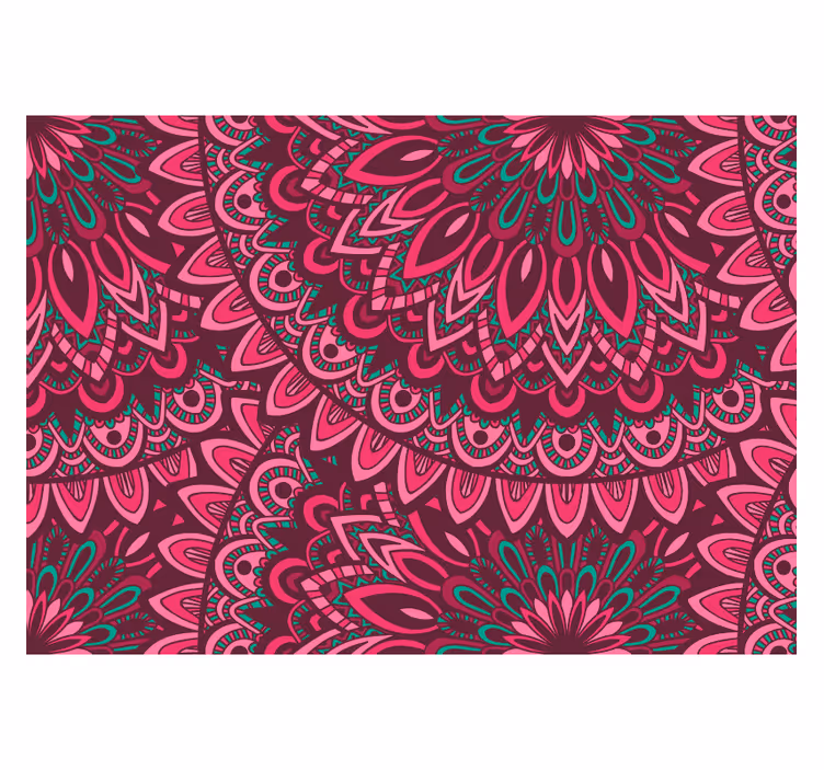 Zen senčilo tapeta - mandala: rožnati izraz - TenStickers