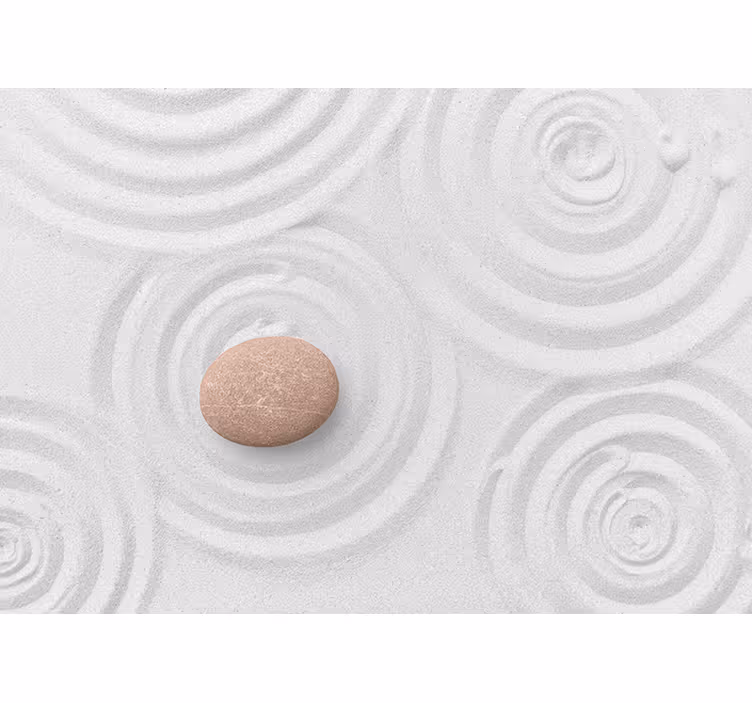 Zen senčilo ozadje - kaplja v pesku - TenStickers