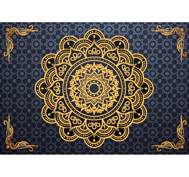Zen senčilo zlat mandala fotopanel - TenStickers