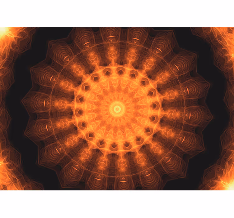 Zen senčilo mandala poslikana zora - TenStickers