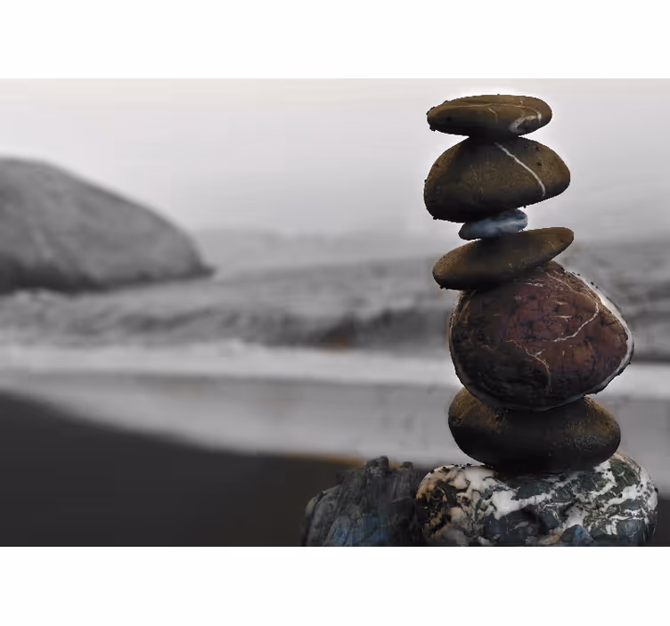 Zen senčilo kamenčki zen stolpa - TenStickers