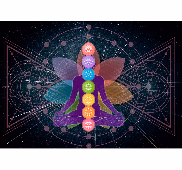 Zen senčilo mistična figura čaker - TenStickers