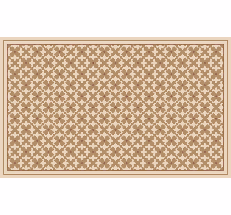 Rjavi roloji vintage bež kvadratni vzorec - TenStickers