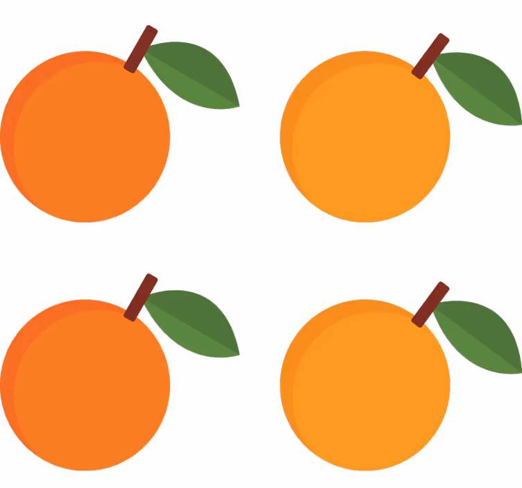 Oranžna rolo zavesa eleganten paket nalepk pomaranč - TenStickers