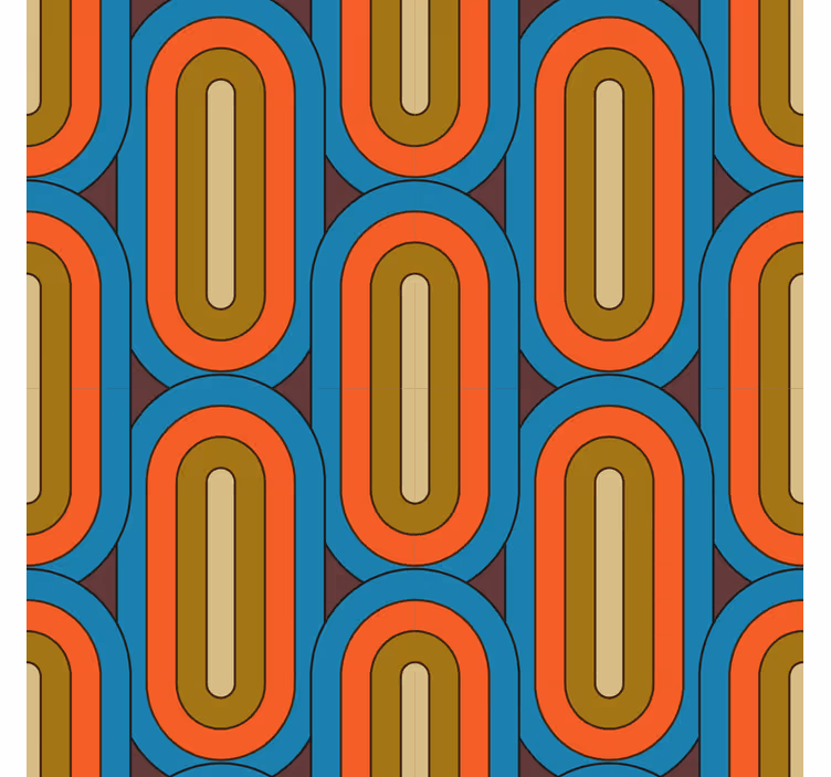 Klasika senčilo retro zaobljen modri - TenStickers