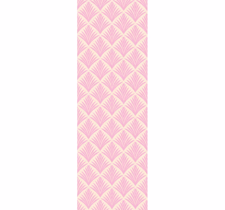Klasika senčilo pastelno roza palmovo retro vzorčenje - TenStickers