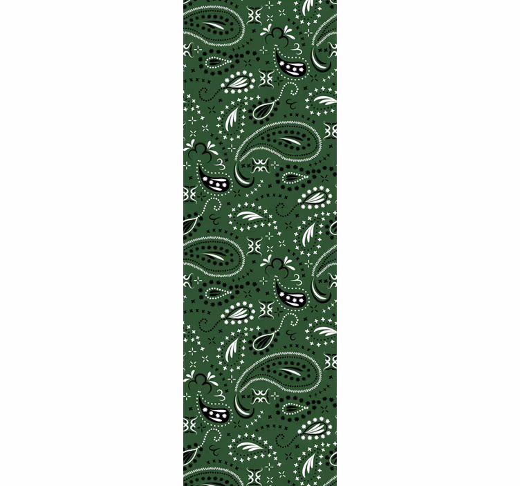 Klasika senčilo teal paisley - TenStickers