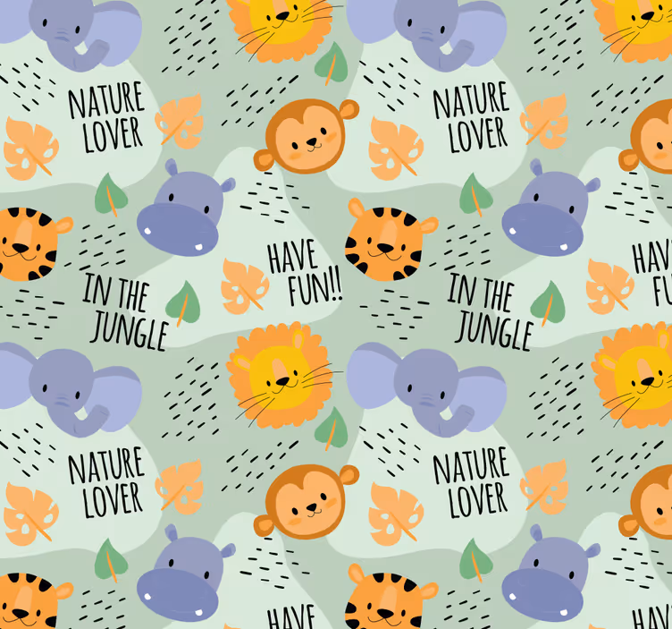 Rolo zavesa za otroško sobo z džungelskim motivom - TenStickers