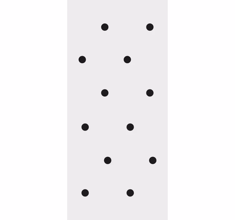 Rolo zavesa za hodnik v nordijskem slogu s črnimi pikami - TenStickers