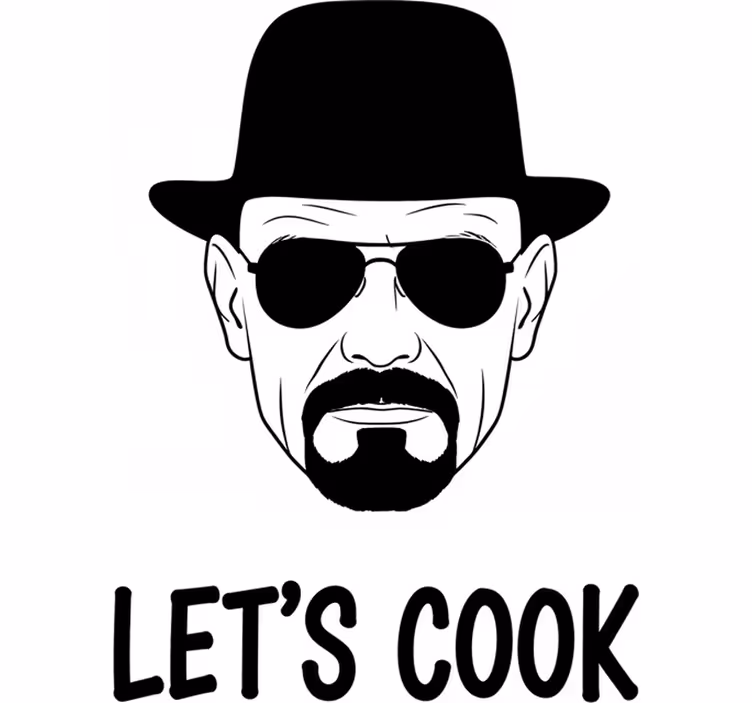 Tv serija in film senčilo heisenberg kuhamo - TenStickers