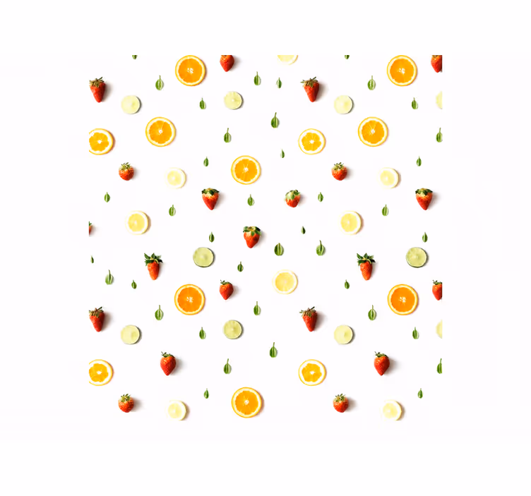 Rumeni roloji realističen vzorec sadja - TenStickers