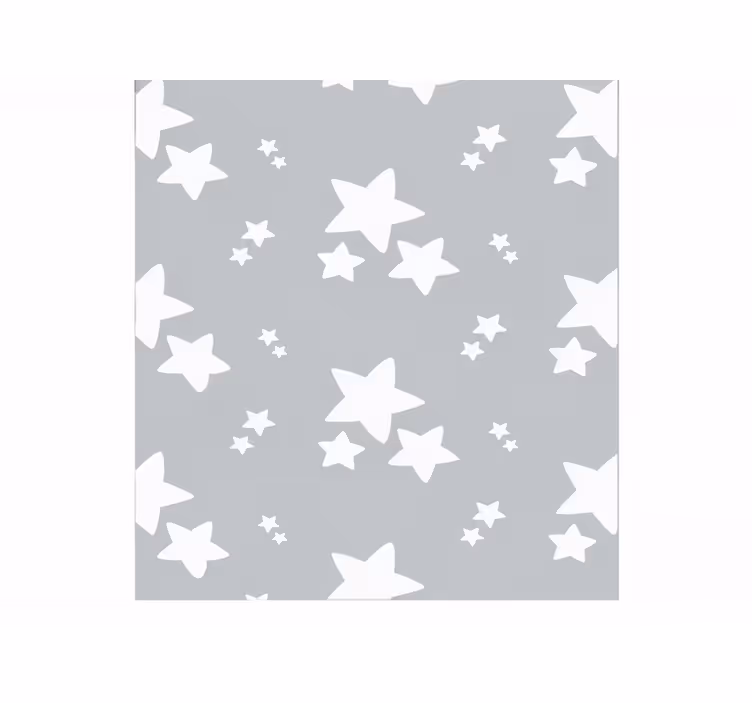Sivo rolo zaveso z enostavnim vzorcem zvezd - TenStickers