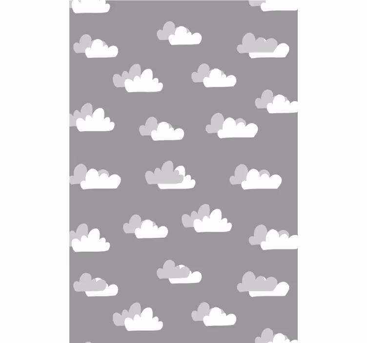 Sivo vzorec oblačno okno - TenStickers
