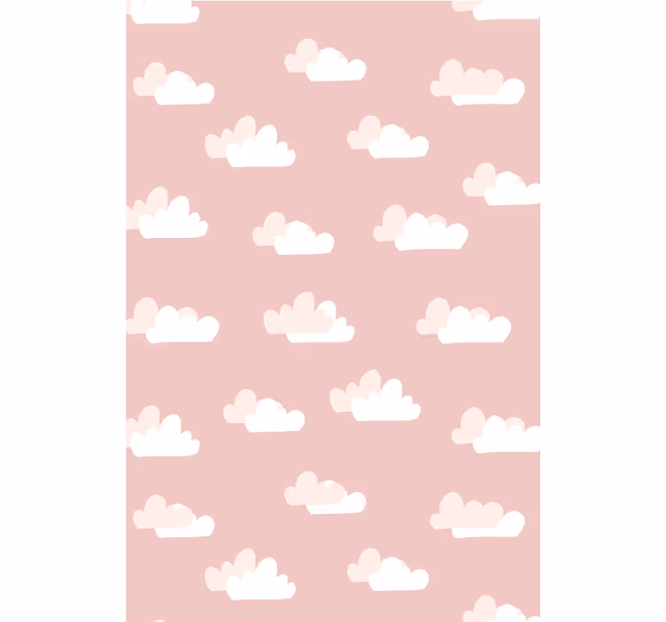 Roza tapeta oblak Roleta - TenStickers