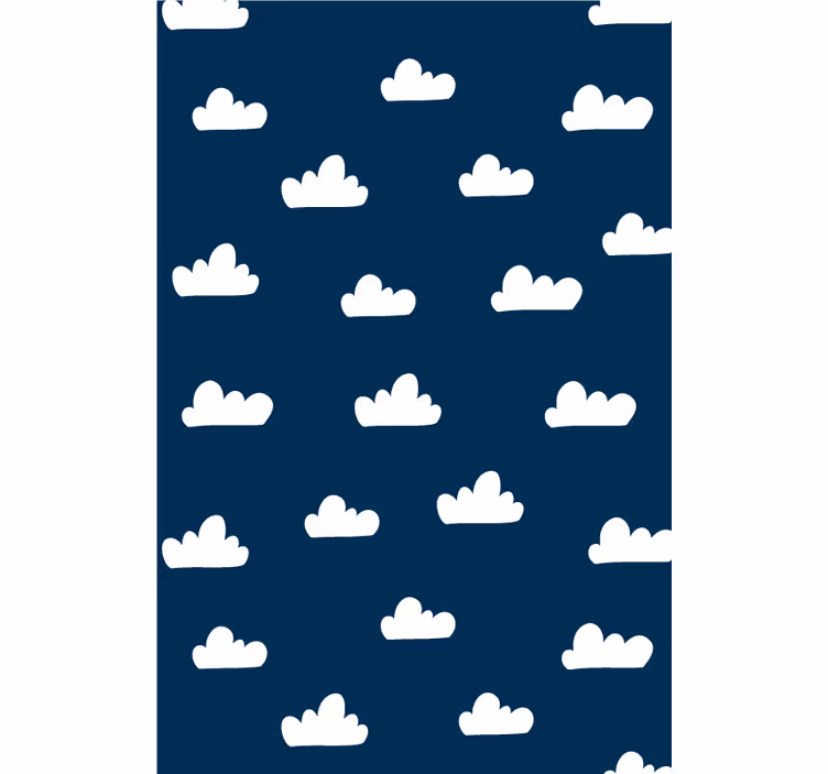 Temno modro tapeta oblak Roleta - TenStickers