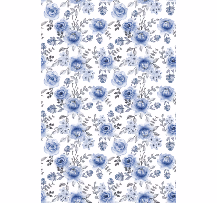 Modri vzorec rolo - TenStickers