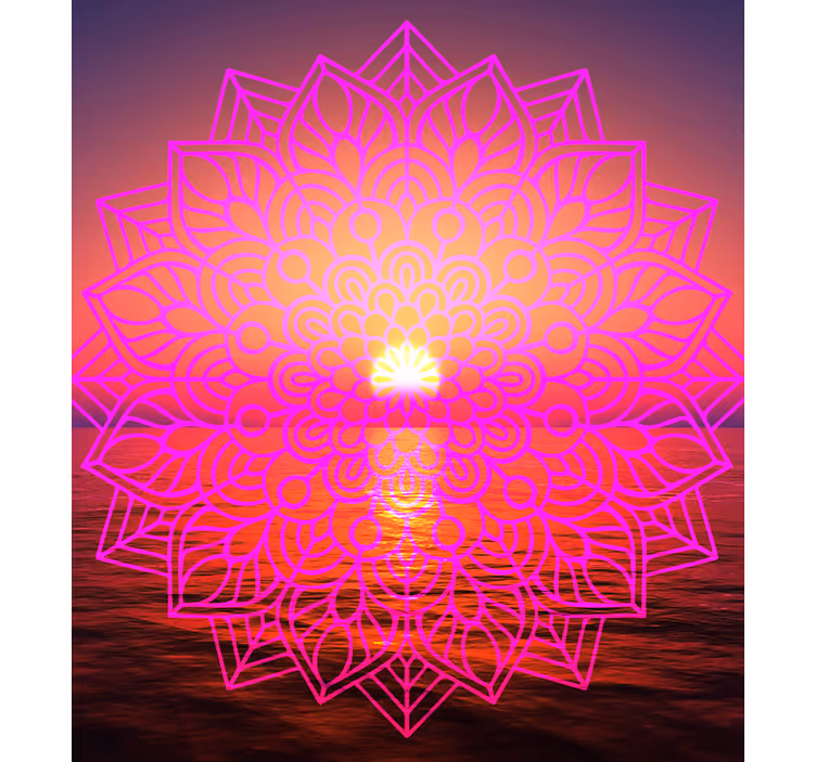 Sončna mandala zen dnevna soba žaluzije - TenStickers