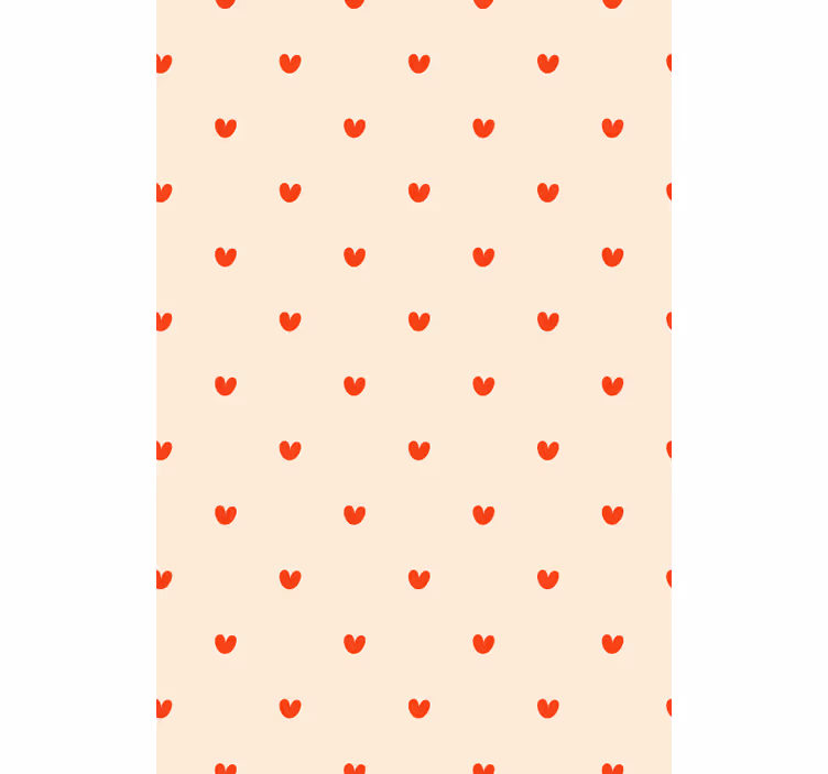 Preprostost srčnega vzorca romantična rolo zavesa - TenStickers