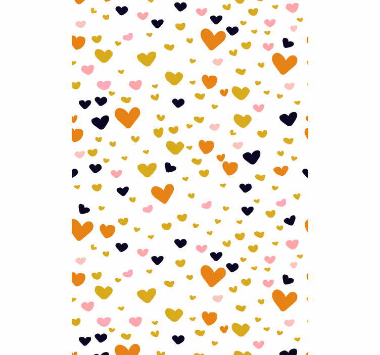 Odtenek z vzorcem srca romantična rolo zavesa - TenStickers