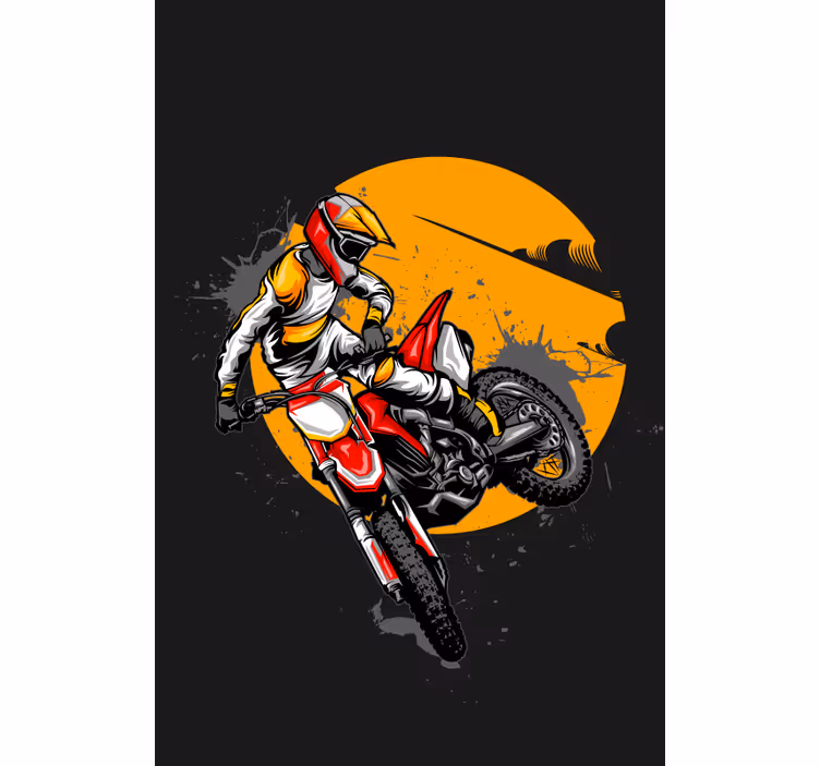 Moto zabava športne rolete - TenStickers