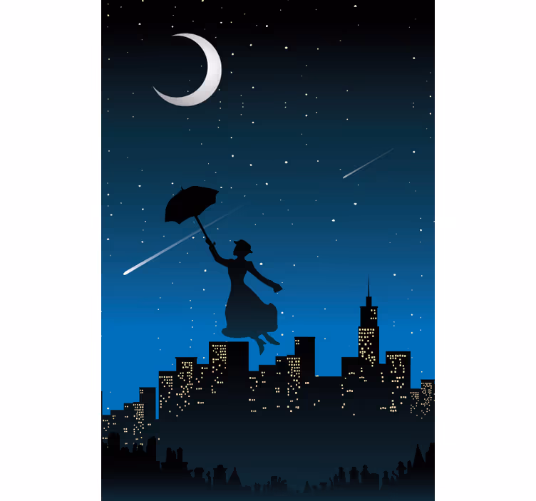 Mary poppins, ki leti v tv seriji - TenStickers