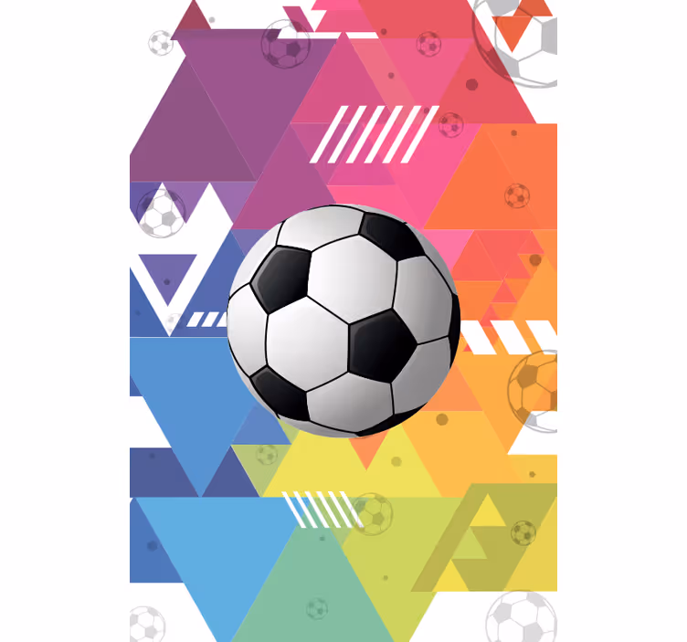 Večbarvne geometrijske kroglice športne rolete - TenStickers
